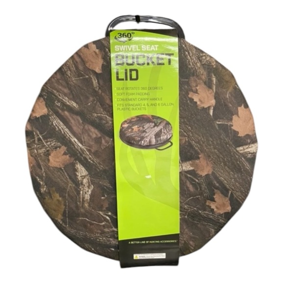 hme Other - Camo Swivel Bucket Lid Memory Foam Seat Hunting Fishing Gardening 360 Swivel